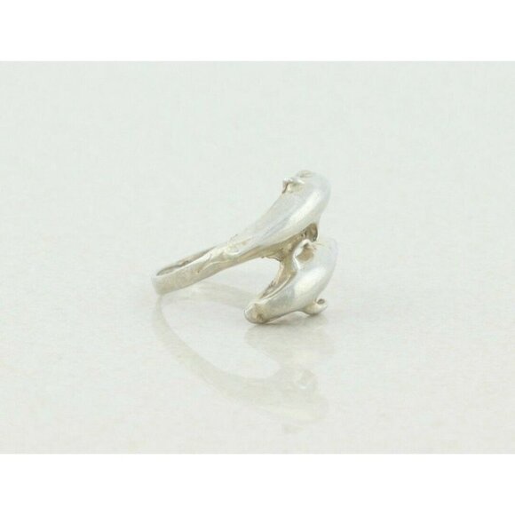 Sterling Silver Dolphin Ring size 6 1/2 - Picture 5 of 7